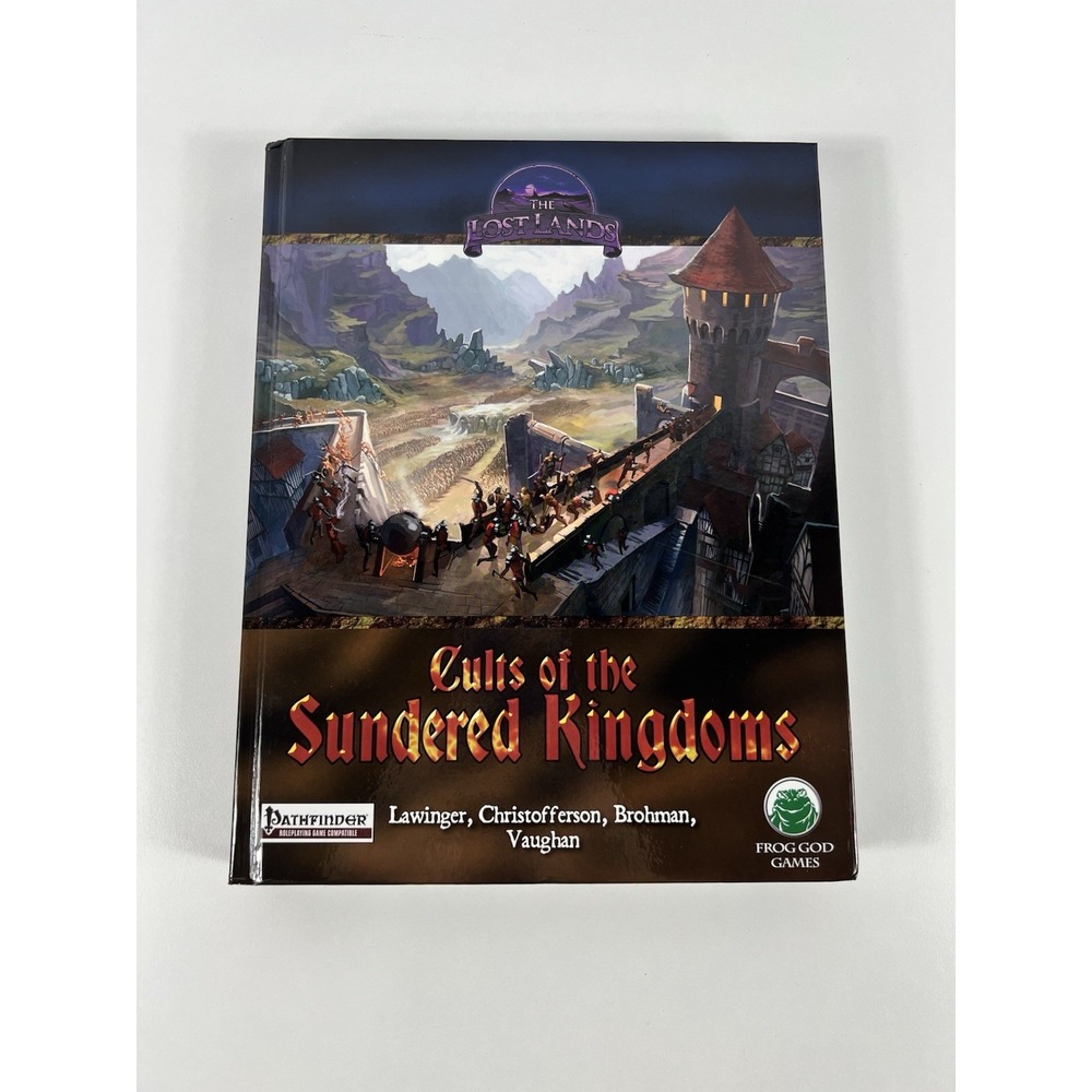 Cults Of The Sundered Kingdoms W/ Map The Lost Lands Pathfinder Frog God Games